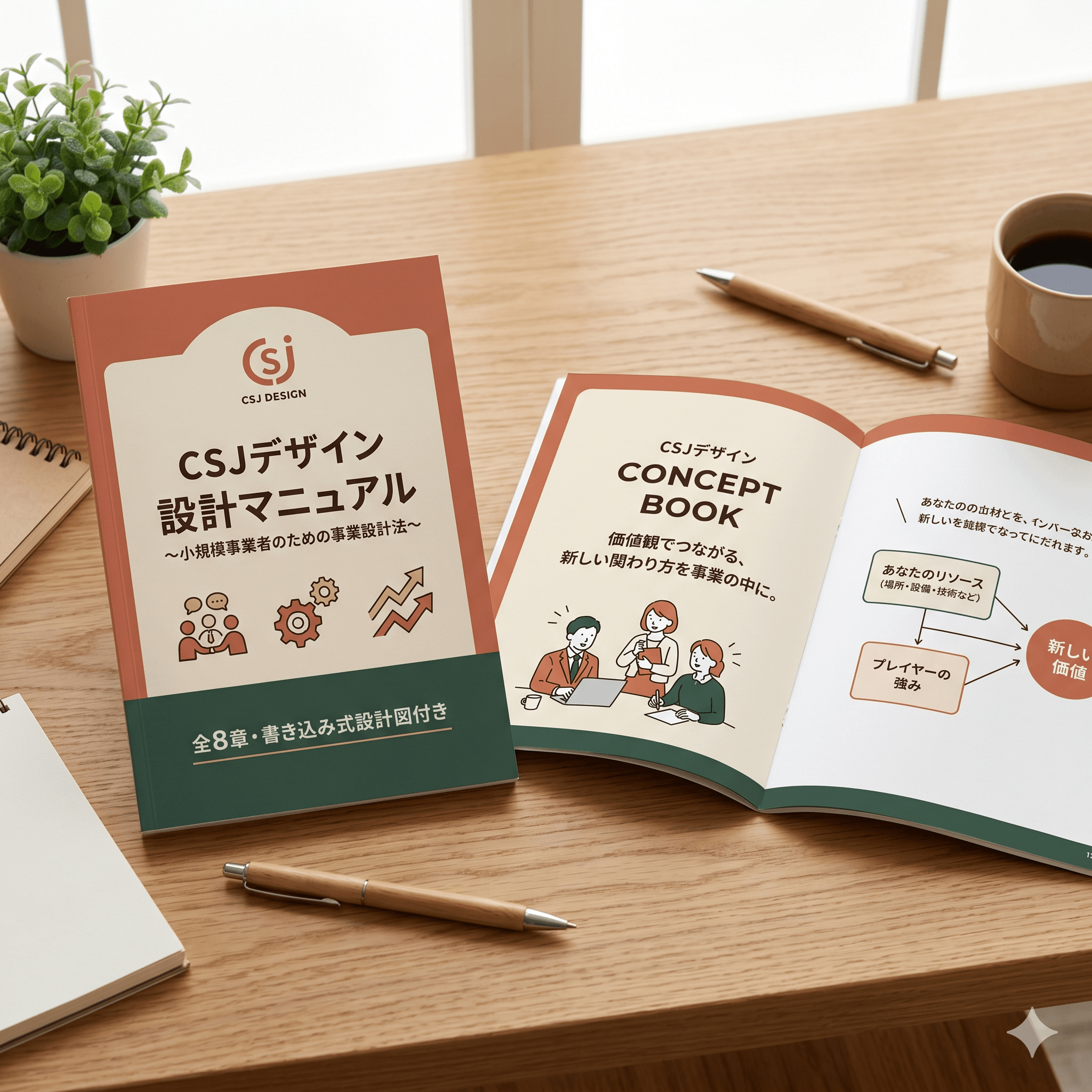 CSJデザイン設計マニュアルとコンセプトブック